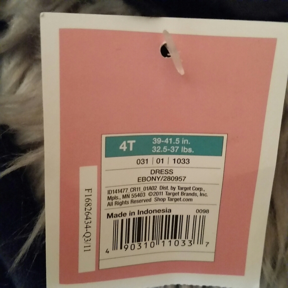 Great Christmas Gift New With Tags ruffle ebony dress NWT, dressy or casual, 4T - Picture 4 of 7